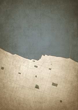 Fortaleza Downtown Map