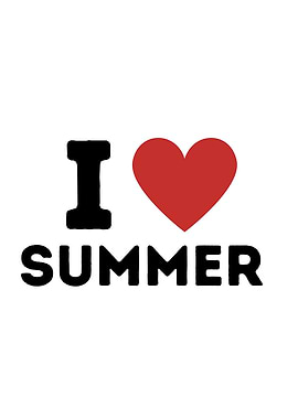 I Love Summer Simple Heart