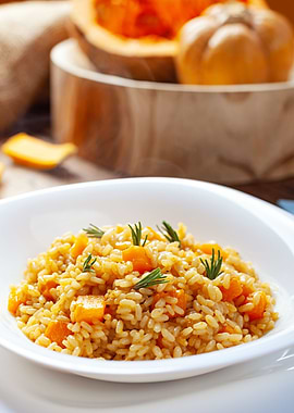 Pumpkin risotto