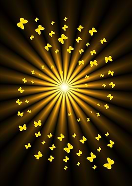 Yellow Butterfly Galaxy