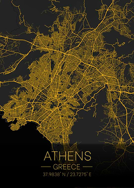 Athens Greece Citymap