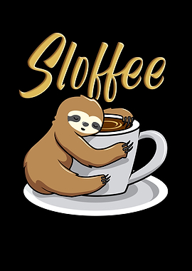 Sloffee Funny Sloth Coffee