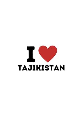 I Love Tajikistan Simple