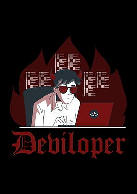 Web Developer Coder Devil