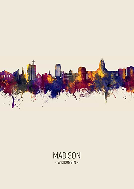 Madison Skyline Wisconsin