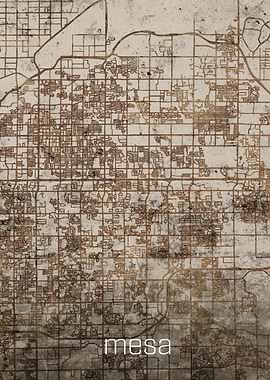 Mesa Rusty Street Map