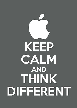 KEEP CALM THINK DIFFERENT