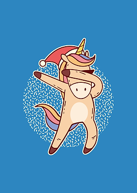 Unicorn Christmas Dab
