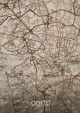 Porto Rusty Street Map