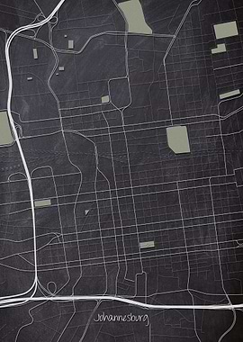 Johannesburg Downtown Map