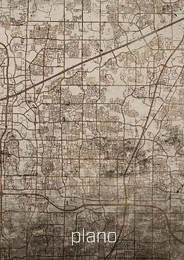 Plano Rusty Street Map