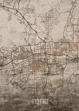 Reno Rusty Street Map