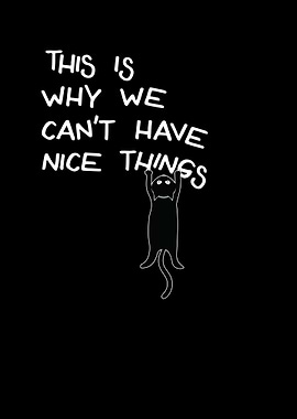 Funny Black Cat Saying