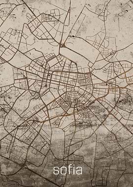 Sophia Rusty Street Map