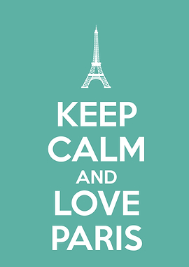 keep calm and love paris