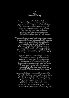 If by Rudyard Kipling