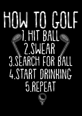 golf funny golfer clubs sp