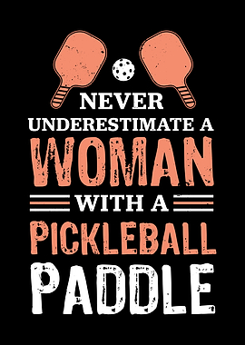A Woman with a Pickleball