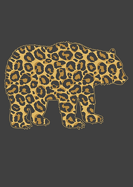Bear With Leopard Pattern
