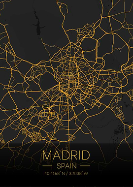 Madrid Spain Citymap