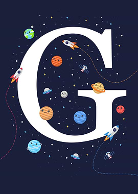 alphabet G outer space