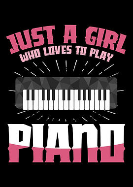 A girl who loves piano