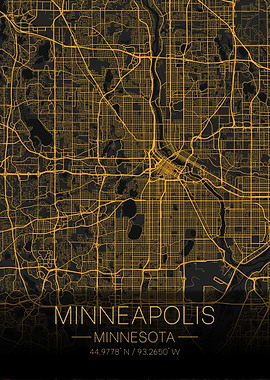 Minneapolis Minnesota Map