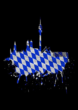 Munich Skyline Oktoberfest