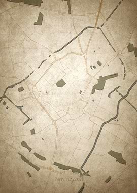 Birmingham Downtown Map