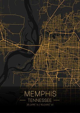 Memphis Tennessee Citymap