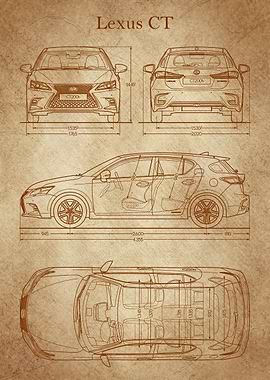 Lexus CT 2019 Blueprint