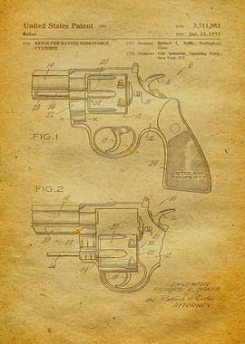 17 1973 Colt Revolver Pat