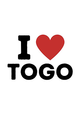 I Love Togo Simple Heart