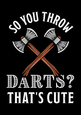 Funny Axe darts cute gift