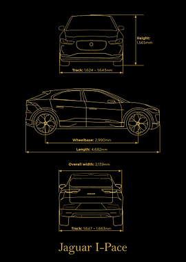 Jaguar I Pace 2020 gold