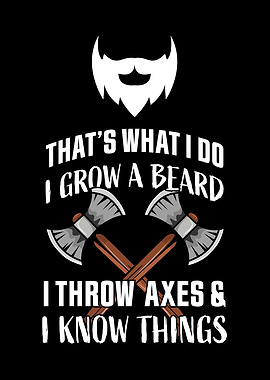 beard and throw axes Gift