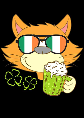 Happy St Patricks Cat