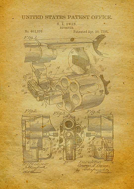 15 1898 Revolver Patent