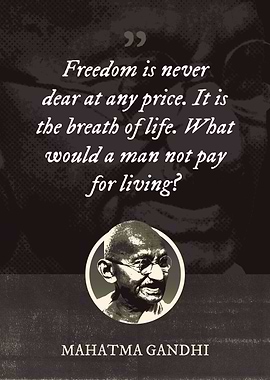 Freedom is never dear at
