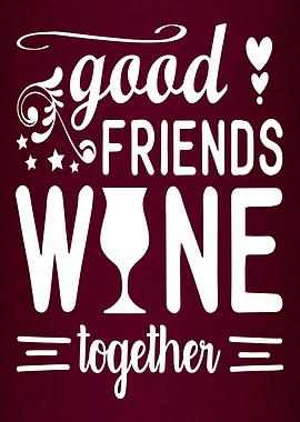 Wine Together Wallart