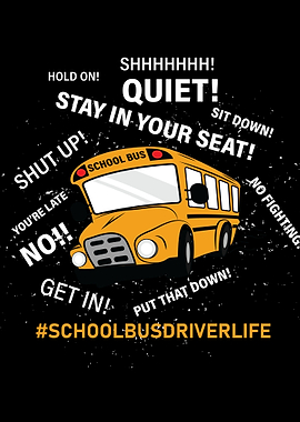 Funny Yellow School Bus