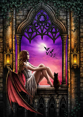 Vampire at night