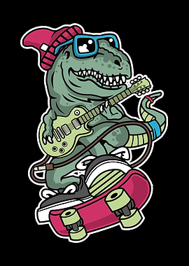 TRex Guitarist Skate