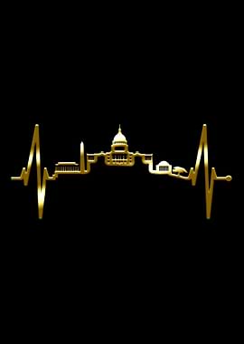 Washington Skyline Heart