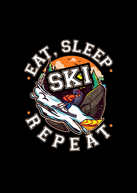 Eat Sleep Ski Repeat