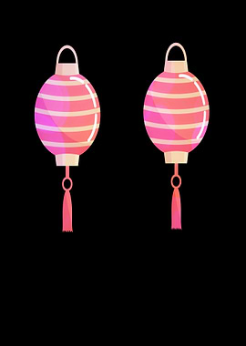 Japanese lanterns art