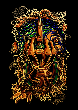 Demon Skull Gothic Devil