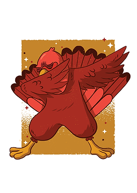 Turkey Cute Dabbing Gift