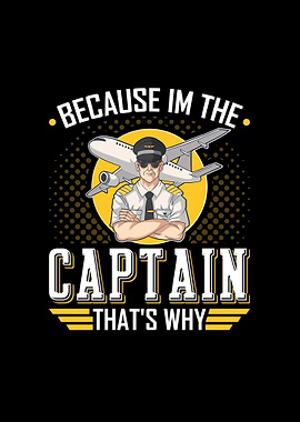 Captain Airplane Pilot