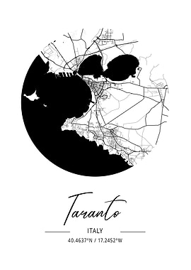 Taranto Area City Map
